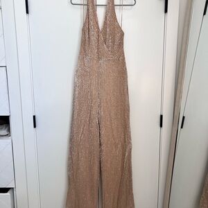 Guess Shimmering Gold Jumpsuit